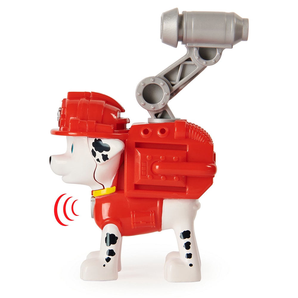 Figurina PAW PATROL Pompierul Marshall 20126394, 3 ani+, rosu-alb