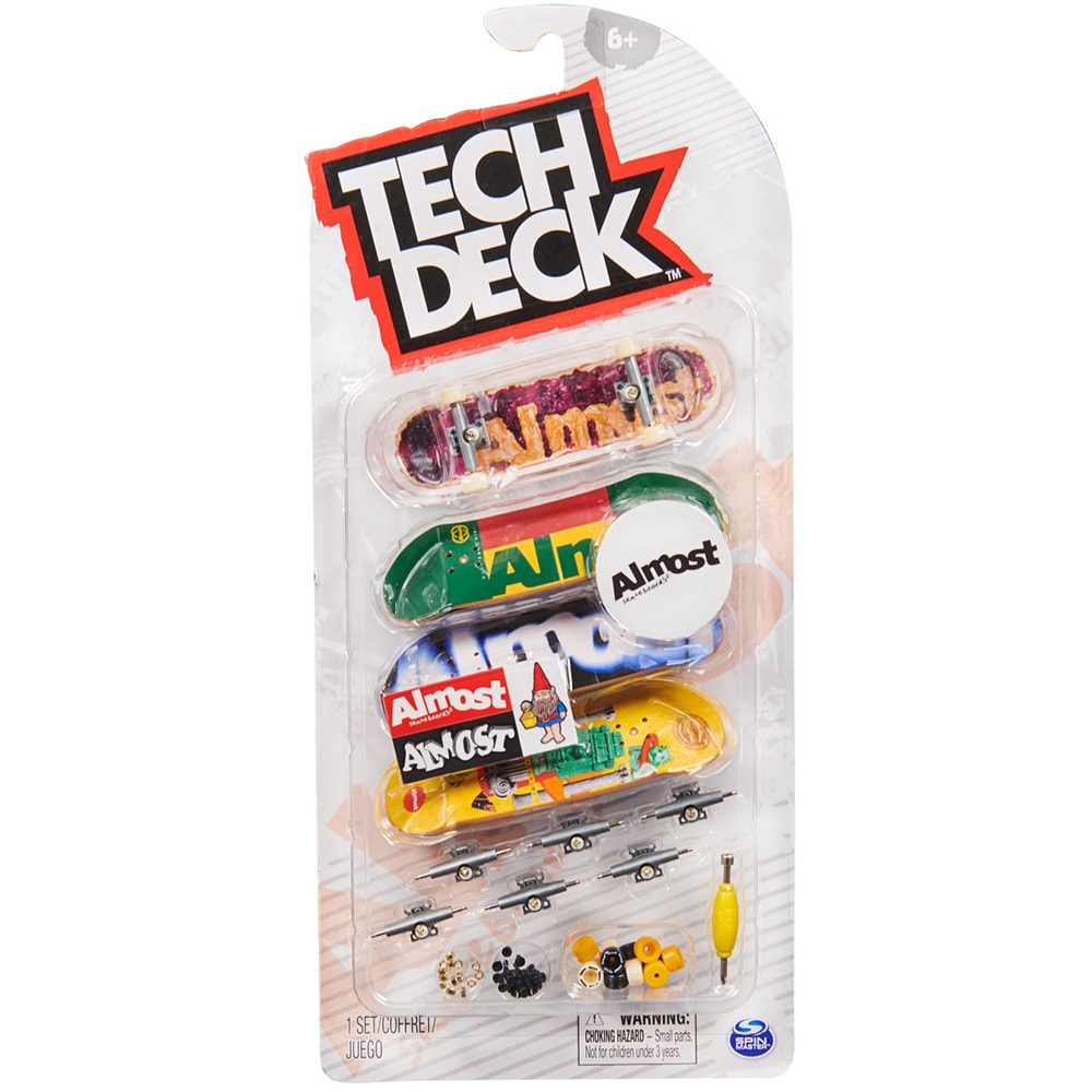 Set 4 piese SPINMASTER Tech Deck Fingerboards Almost 20136721, 6 ani+, multicolor