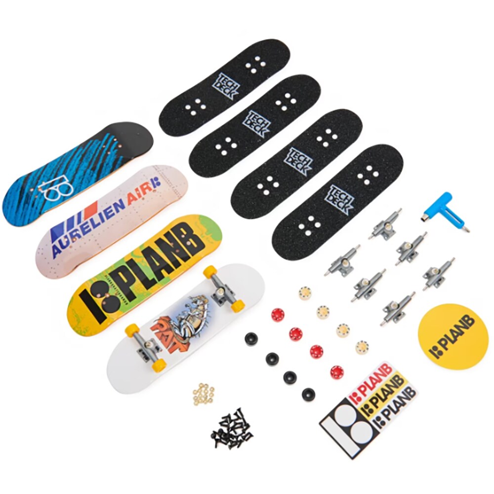 Set 4 piese SPINMASTER Tech Deck Fingerboards I - PlanB 20136722, 6 ani+, multicolor
