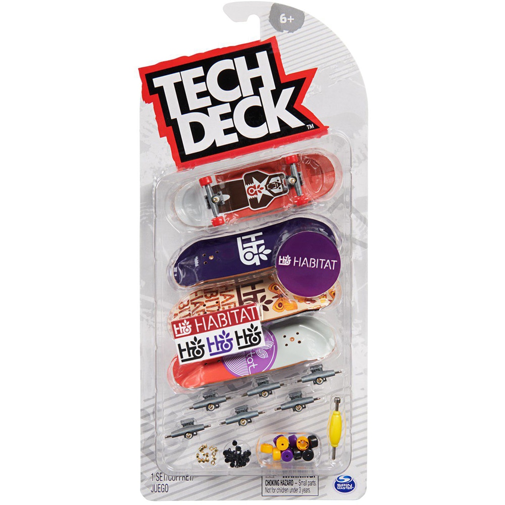 Set 4 piese SPINMASTER Tech Deck Fingerboards Revive 20136723, 6 ani+, multicolor