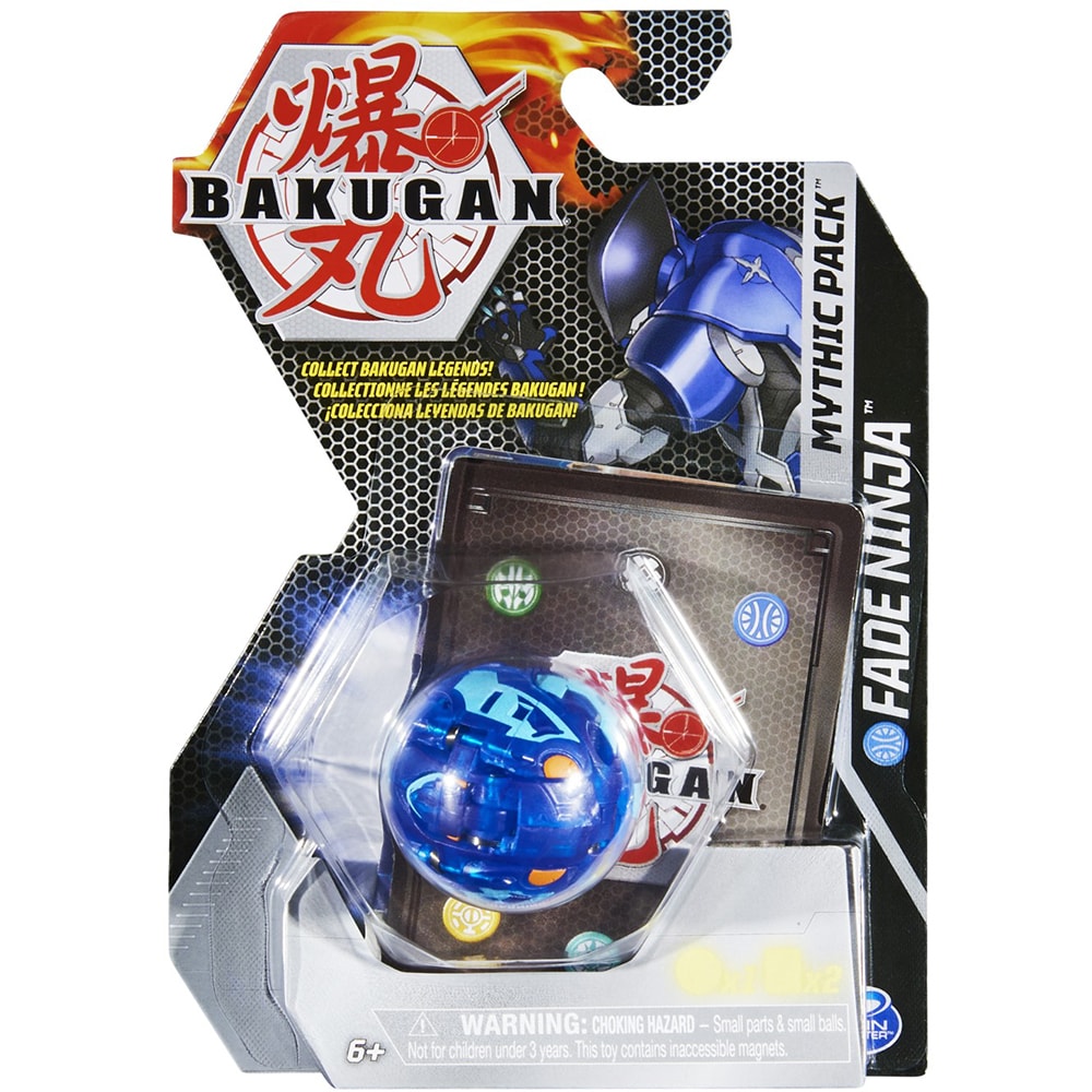 Figurina BAKUGAN Mythic Pack - Fade Ninja 20137947, 6 ani+, albastru