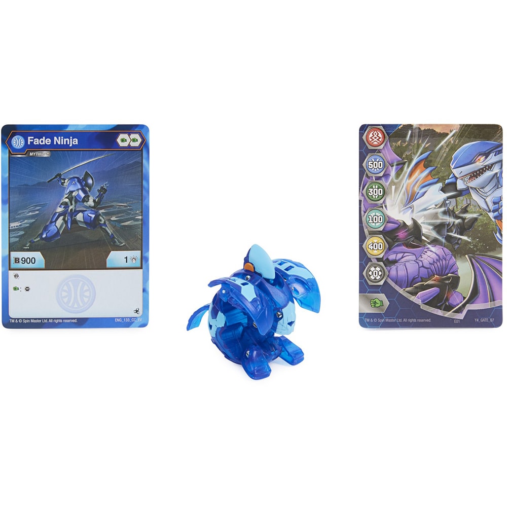 Figurina BAKUGAN Mythic Pack - Fade Ninja 20137947, 6 ani+, albastru