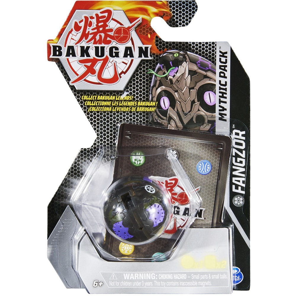 Figurina BAKUGAN Mythic Pack - Fangzor 20137950, 6 ani+, negru