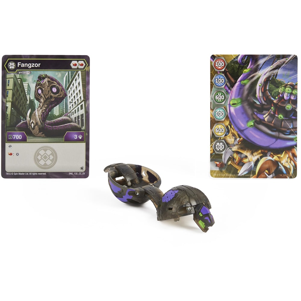 Figurina BAKUGAN Mythic Pack - Fangzor 20137950, 6 ani+, negru