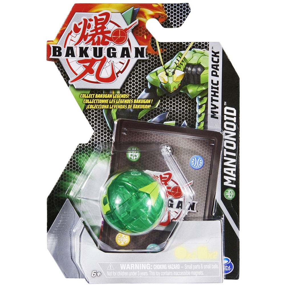 Figurina BAKUGAN Mythic Pack - Mantonoid 20137952, 6 ani+, verde