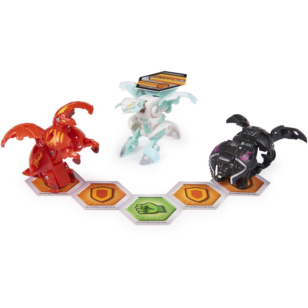 Figurina BAKUGAN Evolutions Starter Pack, Eenoch Ultra Neo Pegatrix si Pharol 20138094, 6 ani+, multicolor