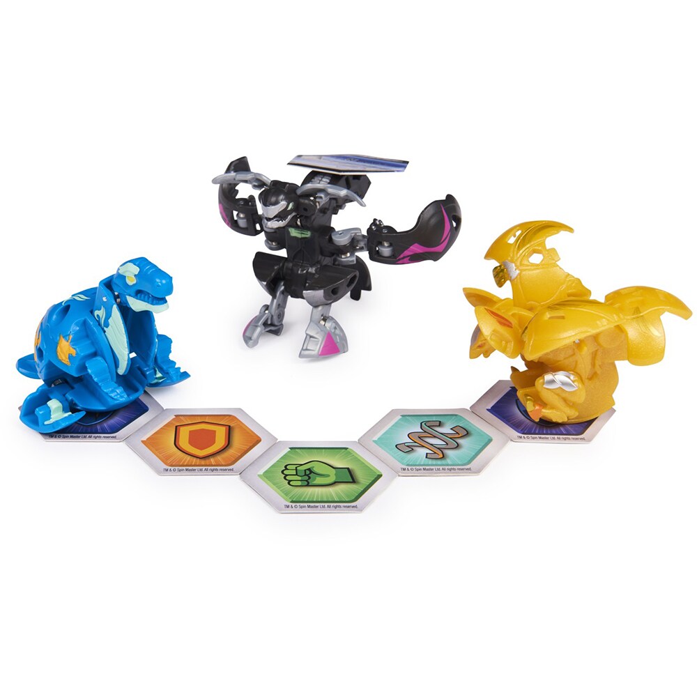 Figurina BAKUGAN Evolutions Starter Pack, Batrix Ultra, Griswing Neo Trox 20138096, 6 ani+, multicolor
