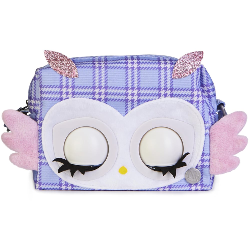 Jucarie interactiva SPINMASTER Purse Pets Bag Trendy Treats Hoot Couture Owl 20138764, 5 ani+, multicolor