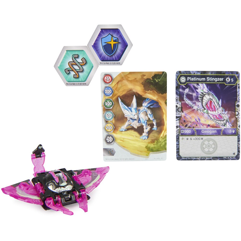Figurina BAKUGAN Evolutions - Stingzer 20139205, 6 ani+, mov-negru