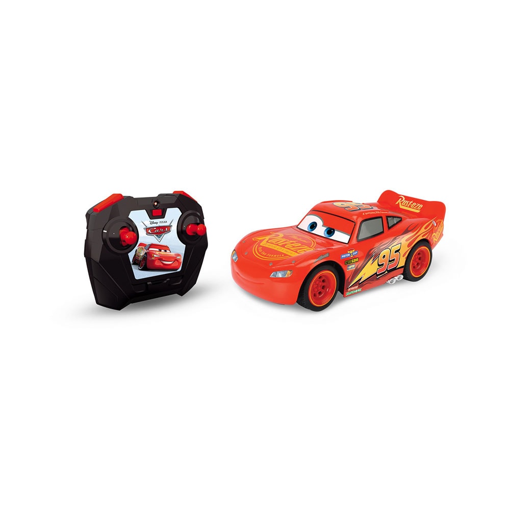 Masinuta cu telecomanda DICKIE Fulger McQueen 333070099, 4 ani+, rosu-negru