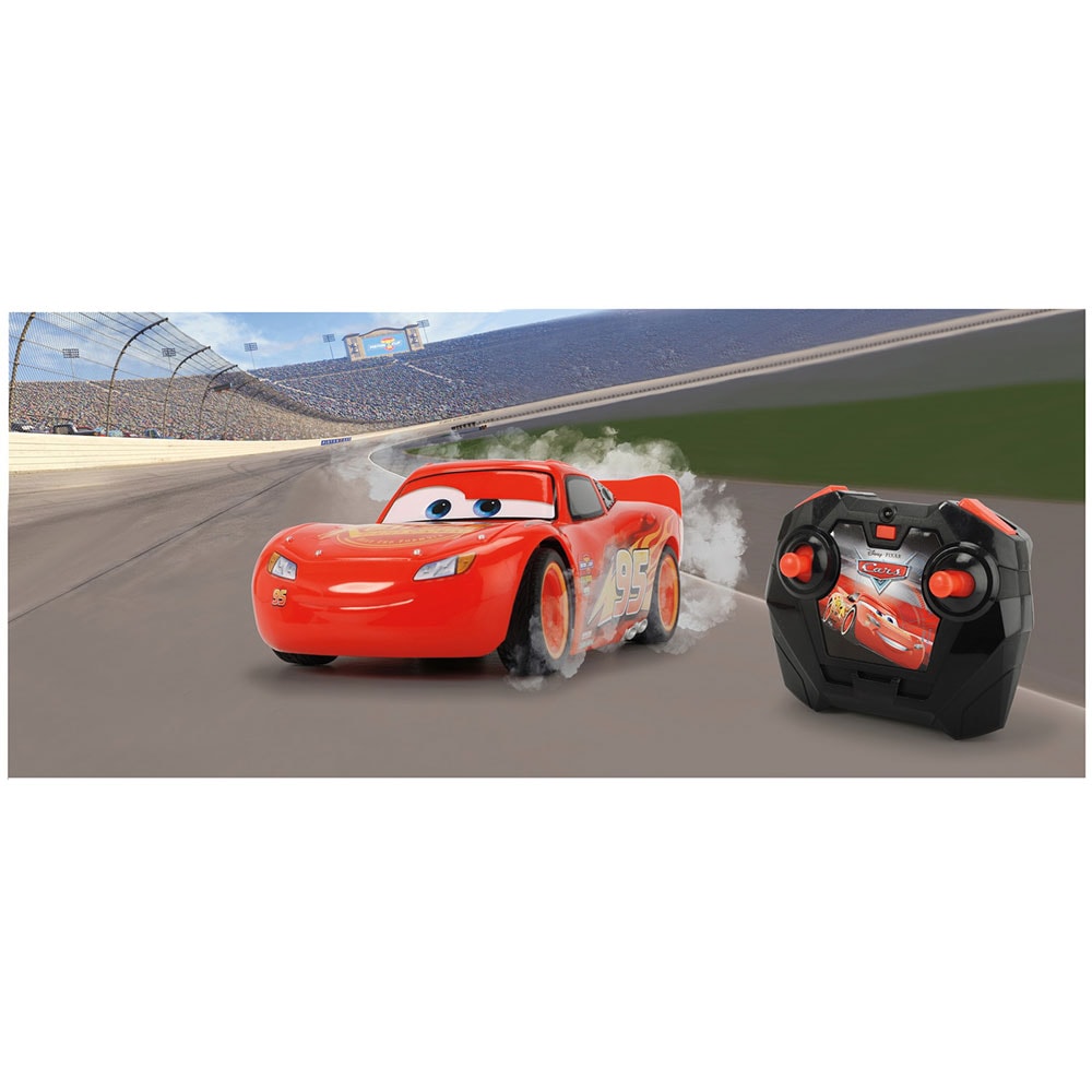 Masinuta cu telecomanda DICKIE Fulger McQueen 333070099, 4 ani+, rosu-negru