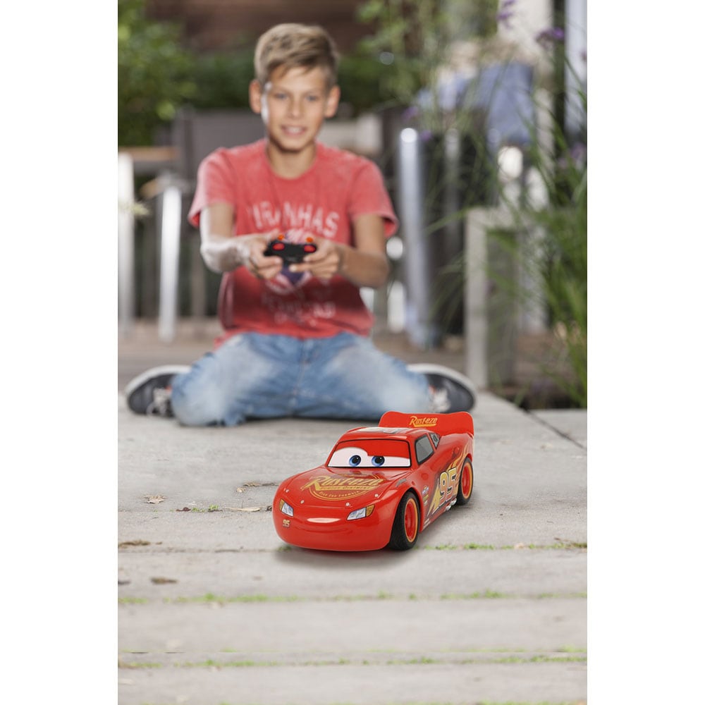 Masinuta cu telecomanda DICKIE Fulger McQueen 333070099, 4 ani+, rosu-negru