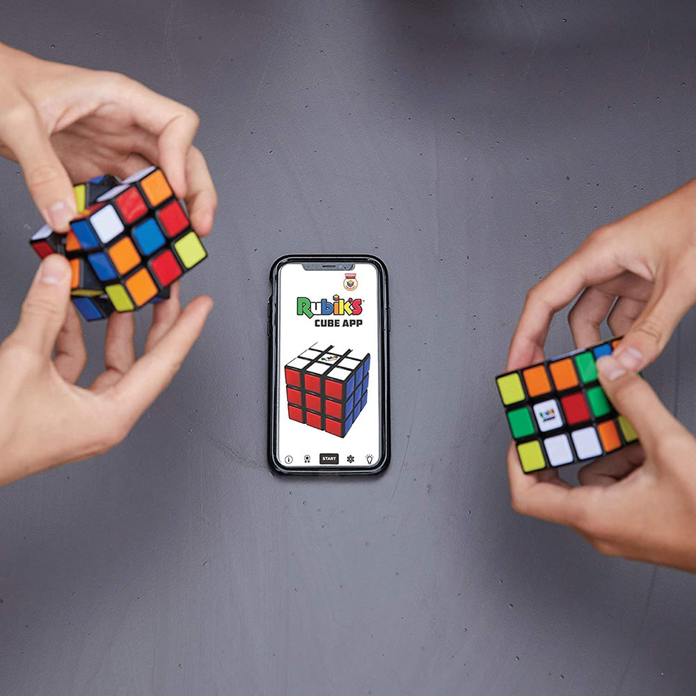 Joc educativ SPINMASTER Cub Rubik original de viteza 3x3 591711117, 8 ani+, 1 jucator