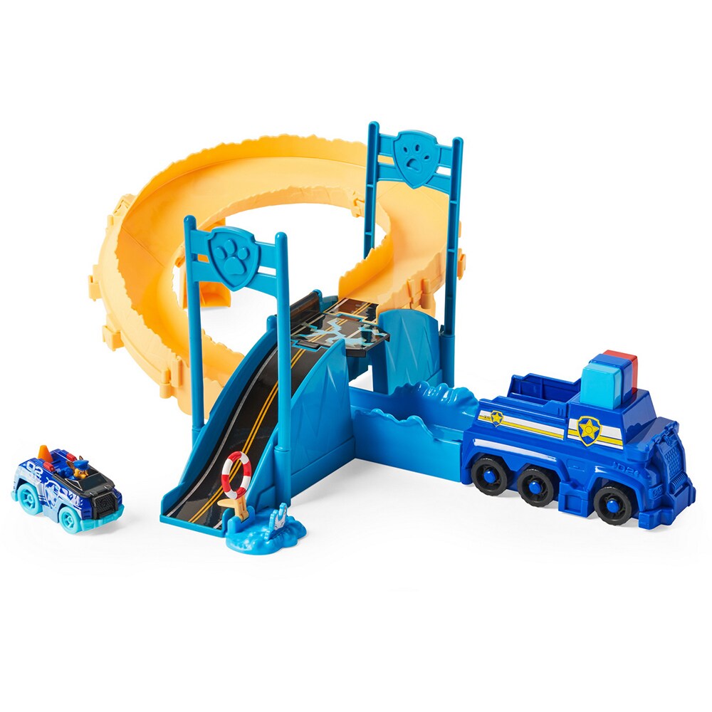 Set masinuta PAW PATROL Repara podul 6060297, 3 ani+, albastru-portocaliu