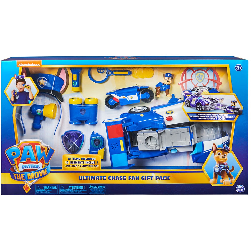 Set figurina PAW PATROL Accesorii 6061666, 3 ani+, albastru-galben