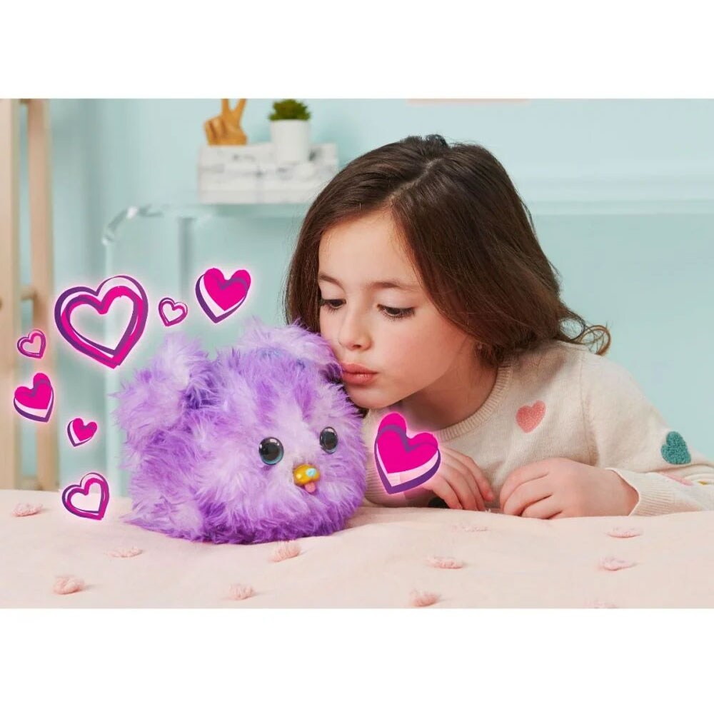 Jucarie de plus SPINMASTER Catelus Furfluffs 6062181, 5 ani+, mov-albastru