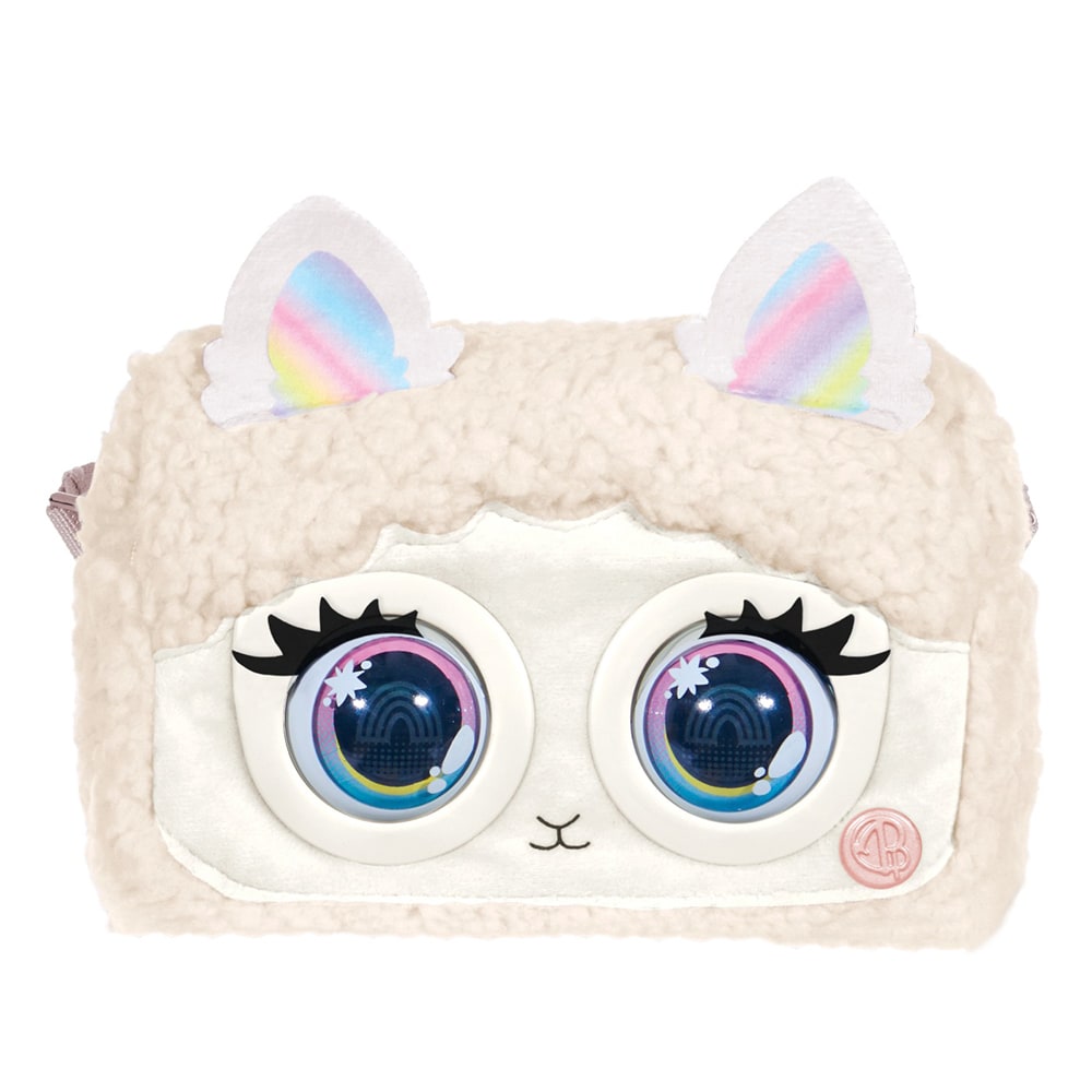 Jucarie interactiva SPINMASTER Purse Pets Bag Trendy Treats, Fluffy - Llama 6064117, 5 ani+, multicolor