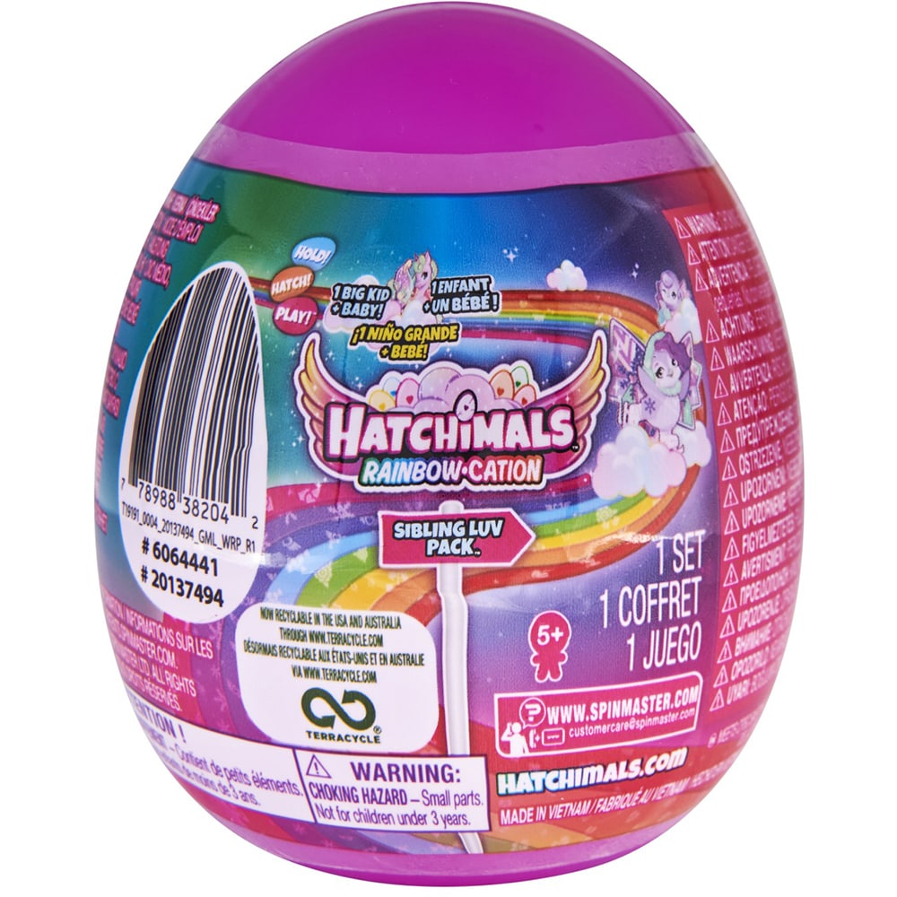 Figurina HATCHIMALS 6064443 Frati in ou 6064441, 5 ani+, multicolor
