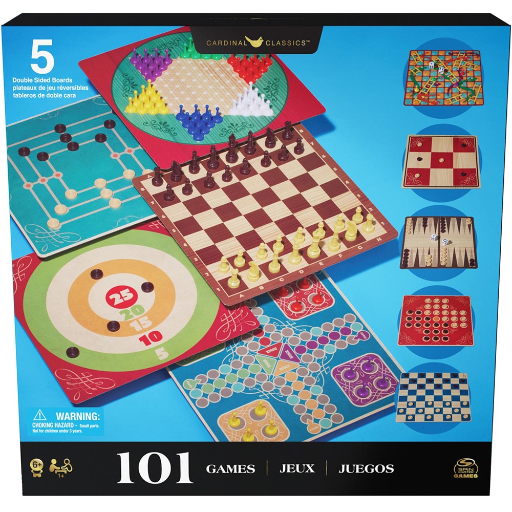 Joc de societate SPINMASTER 101 jocuri 6065340, 6 ani+, 2-8 jucatori