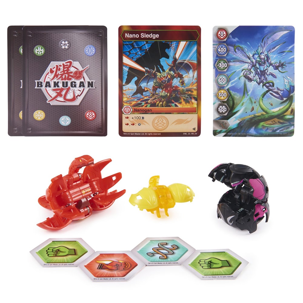 Figurina BAKUGAN Geogan Brawler Pack 6066174, 6 ani+, multicolor