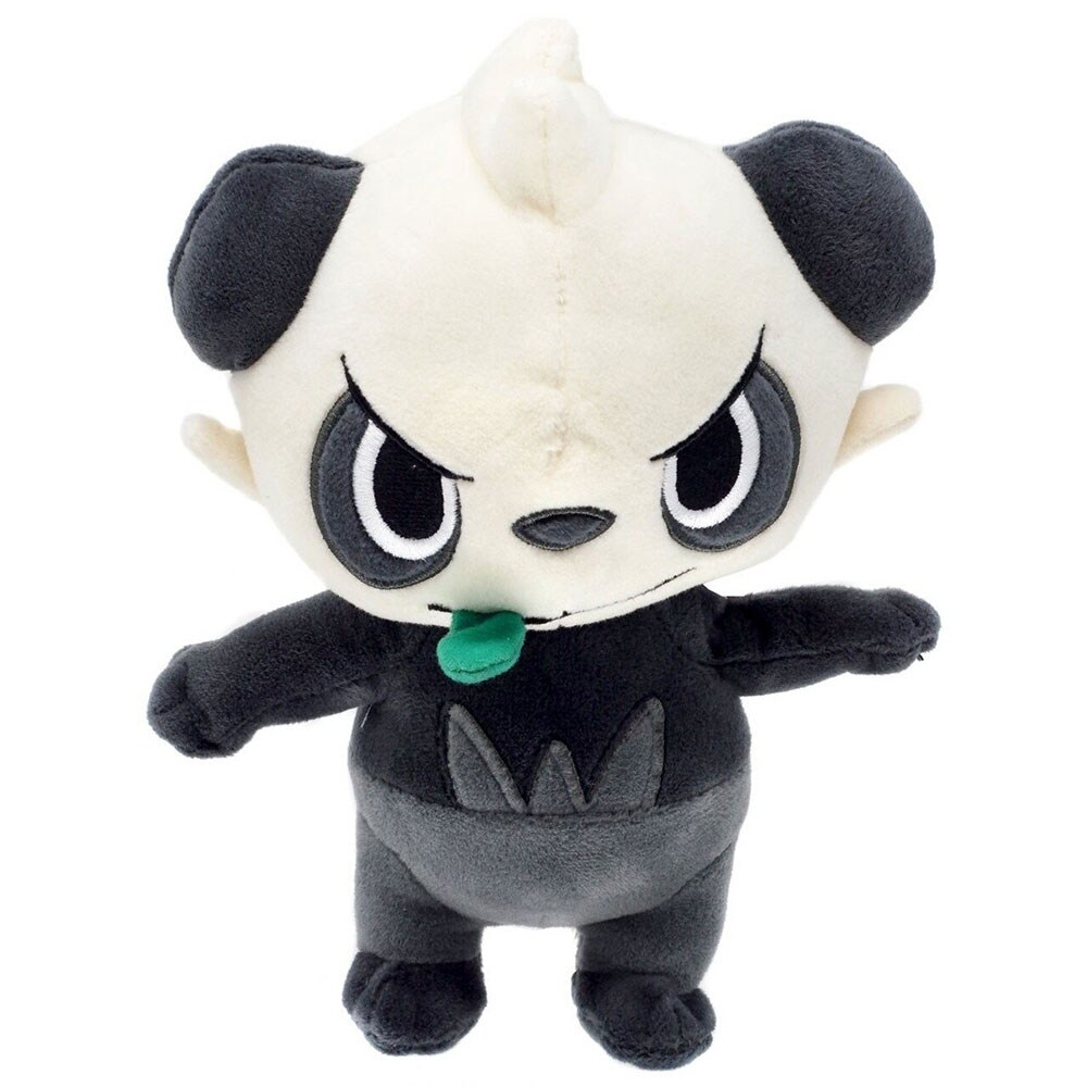 Jucarie de plus POKEMON Pancham 95363, 2 ani+, gri-alb