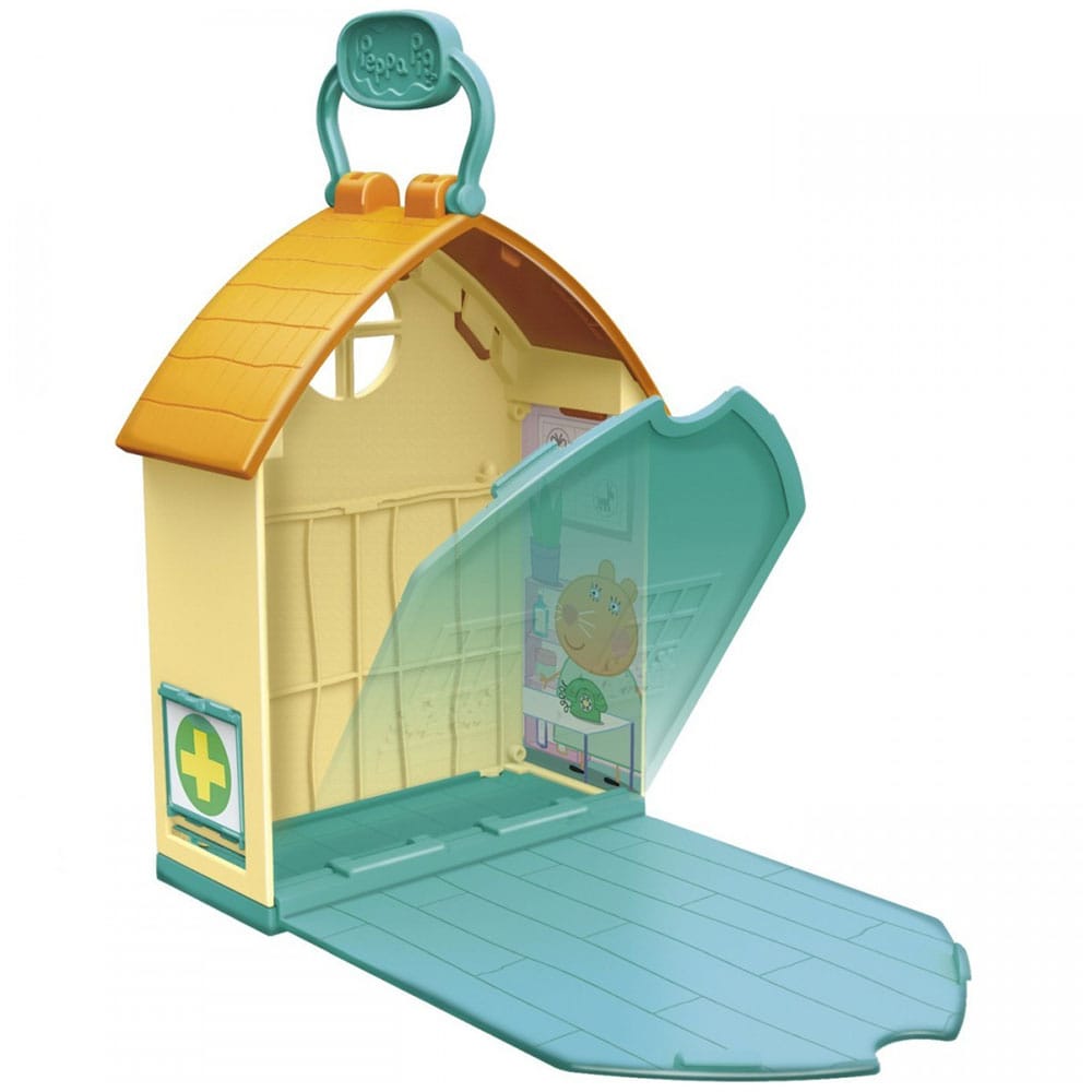 Set figurina PEPPA PIG Cabinet veterinar 993933259, 3 ani+, multicolor