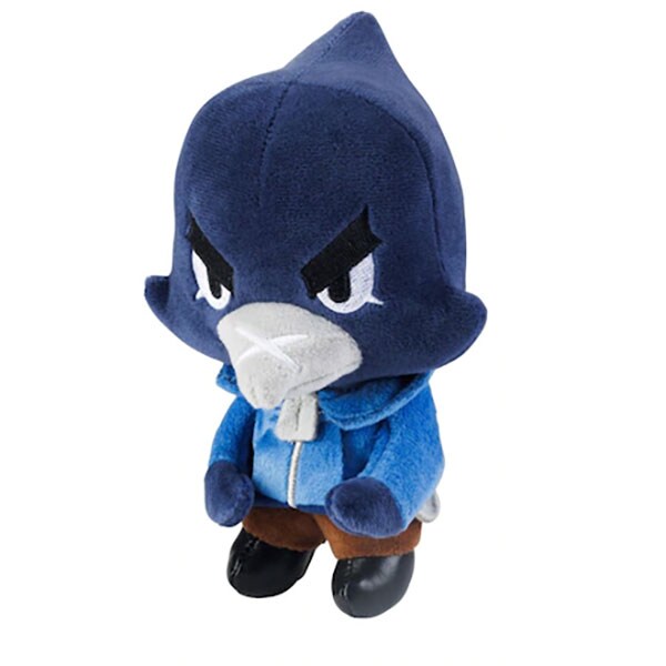 Jucarie de plus cu agatatoare BRAWL STARS Crow BRW7006, 7 ani+, albastru-maro