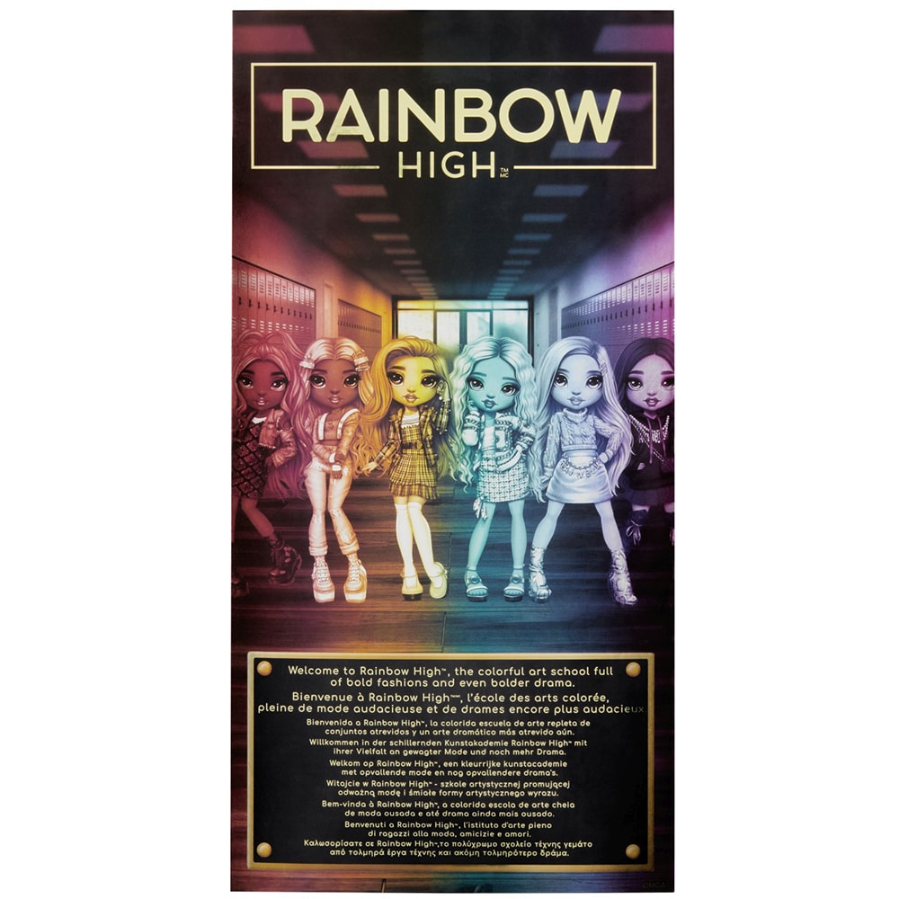 Papusa RAINBOW HIGH Emi Vanda MGA987734, 6 ani+, mov-negru