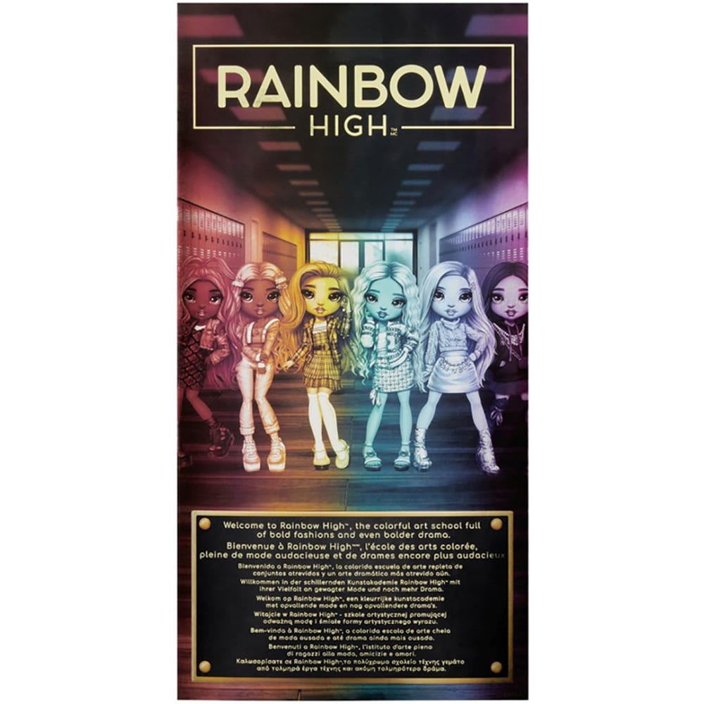 Papusa RAINBOW HIGH Daria Roselyn MGA987741, 6 ani+, roz-negru