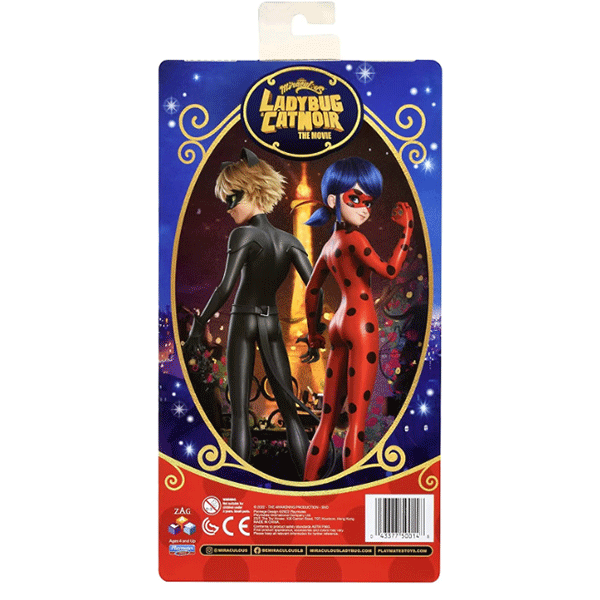 Papusa MIRACULOUS Cat Noir MLB50015O, 30cm, 4 ani+, negru