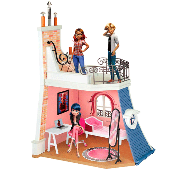 Set MIRACULOUS Casa lui Marinette MLB50660O, 4 ani+, multicolor