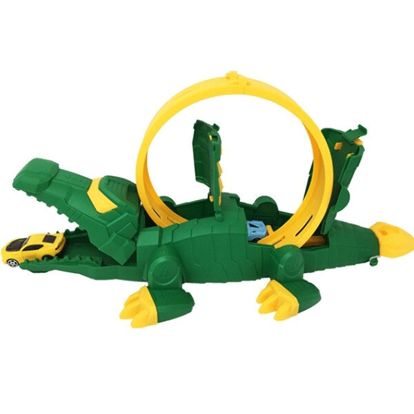 Pista cu masinuta ZURU Crocodilul furios MM6718O, 4 ani+, multicolor