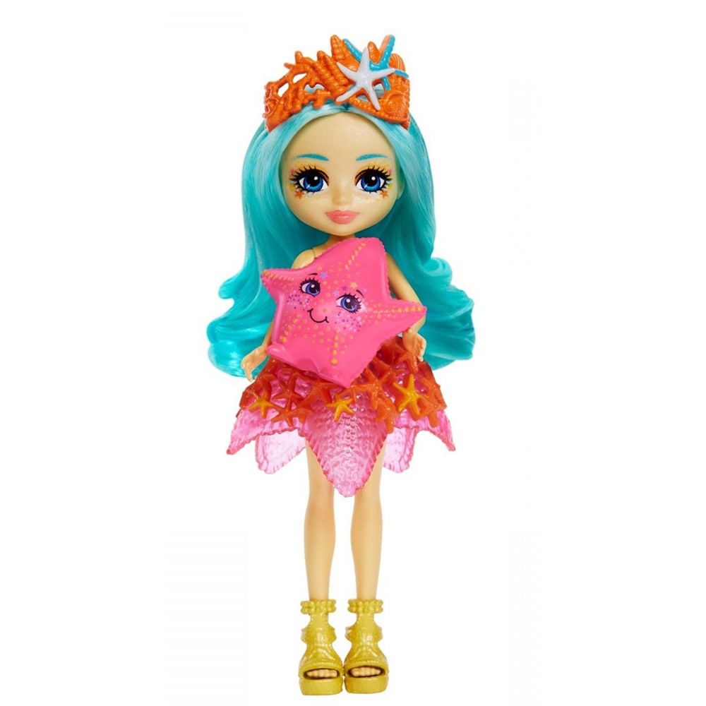 Set papusa ENCHANTIMALS Staria - Starfish&Beamy MTHCF69, 4 ani+, multicolor