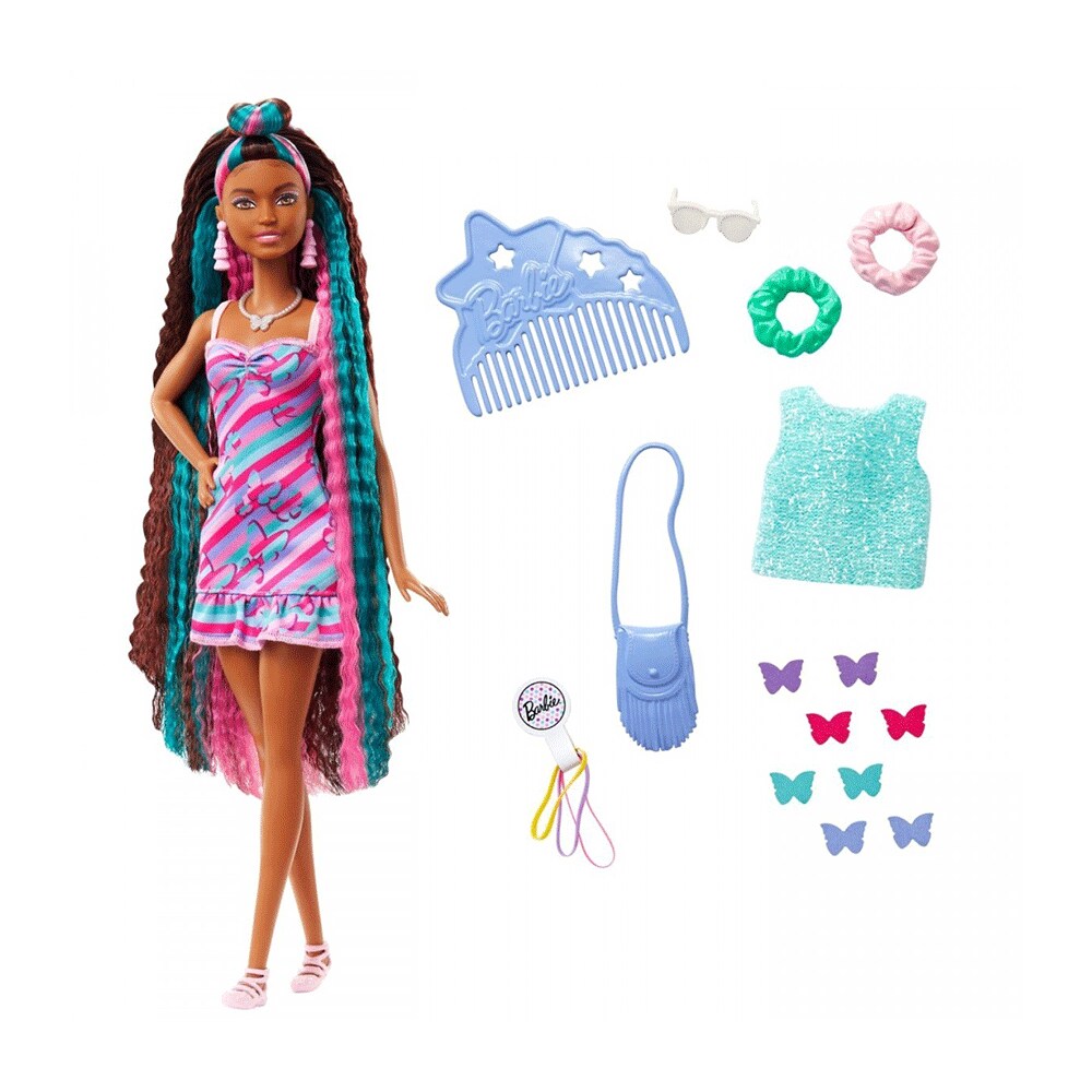 Papusa BARBIE Totally Hair MTHCM91O, 3 ani+, multicolor