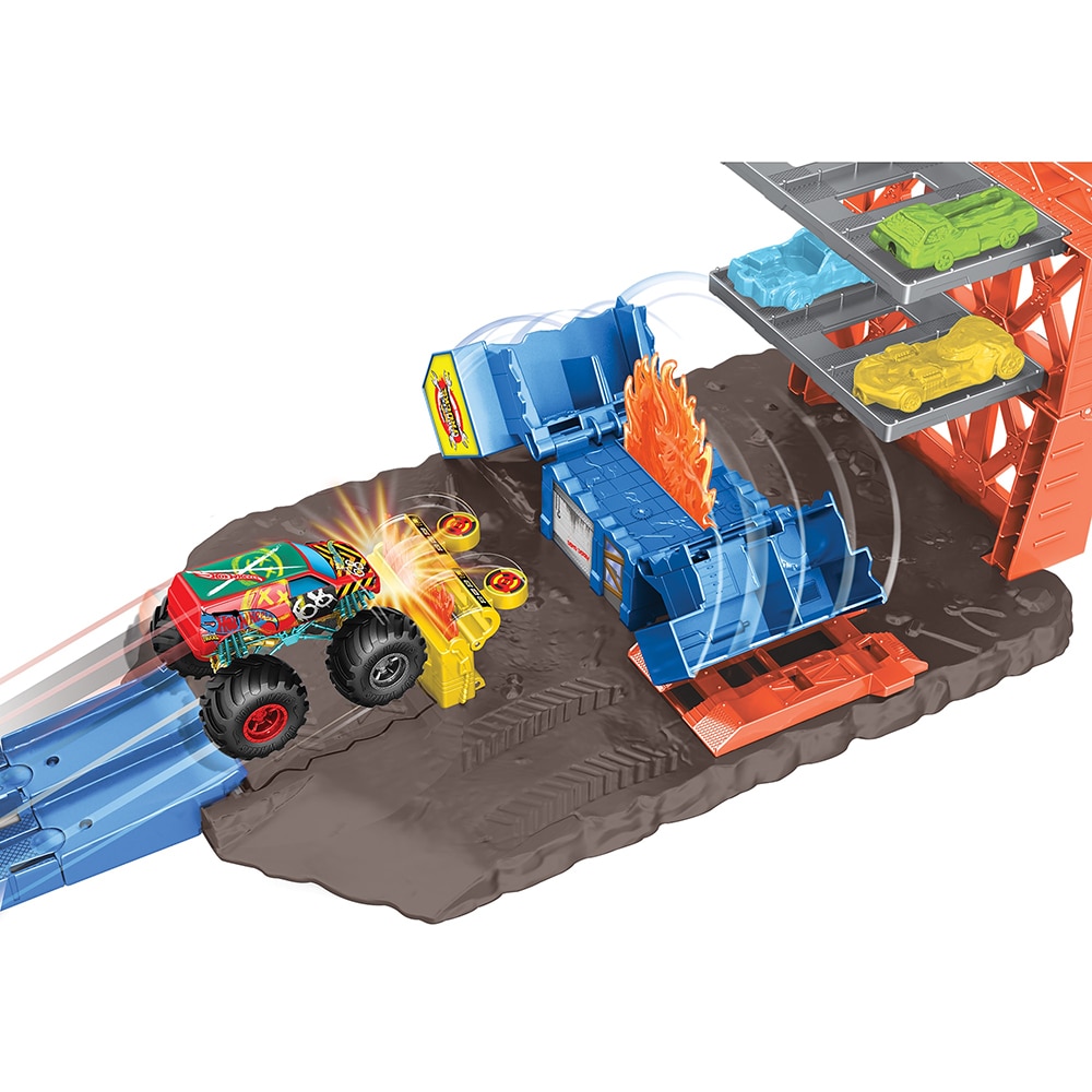 Set masina HOT WHEELS Blast Station MTHFB12O, 4 ani+, multicolor