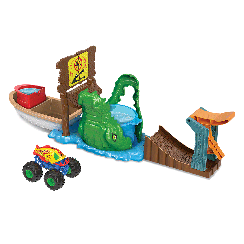 Masinuta HOT WHEELS Culori schimbatoare - Crocodilul MTHGV14O, 4 ani+, multicolor