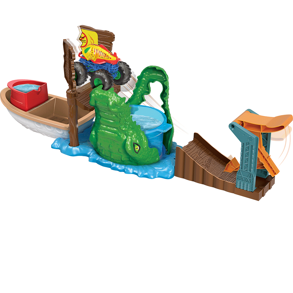 Masinuta HOT WHEELS Culori schimbatoare - Crocodilul MTHGV14O, 4 ani+, multicolor
