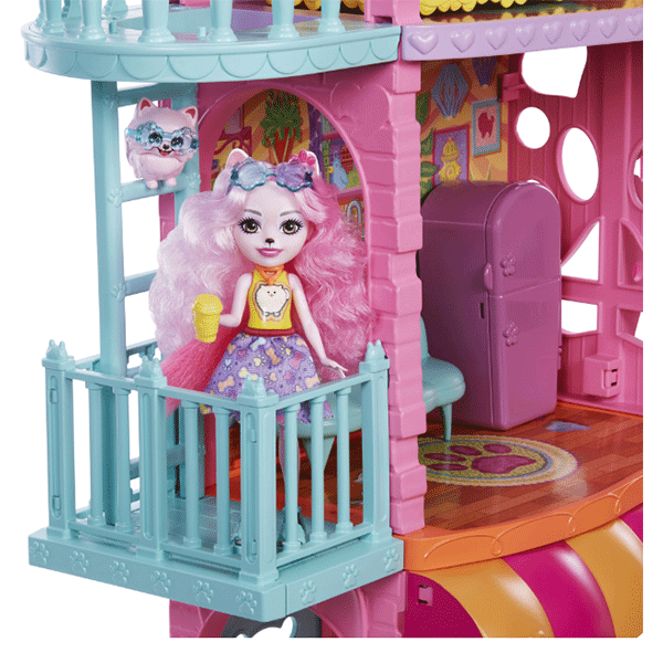 Set papusa ENCHANTIMALS Cafeneaua din jungla MTHHC18O, 4 ani+, multicolor