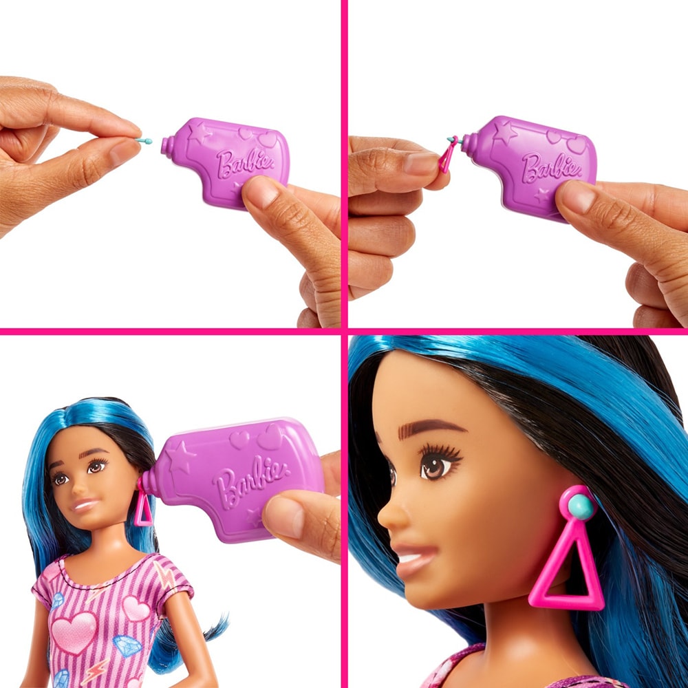 Papusa BARBIE Skipper - First Jobs Ear Piercer MTHKD78, 3 ani+, multicolor