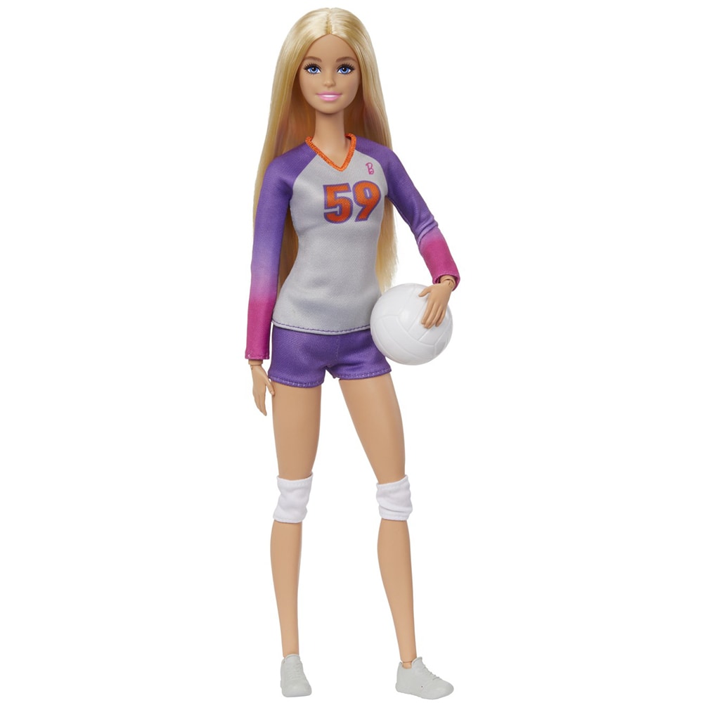 Papusa BARBIE You Can Be Anything - Voleibalista MTHKT72, 3 ani+, alb-mov