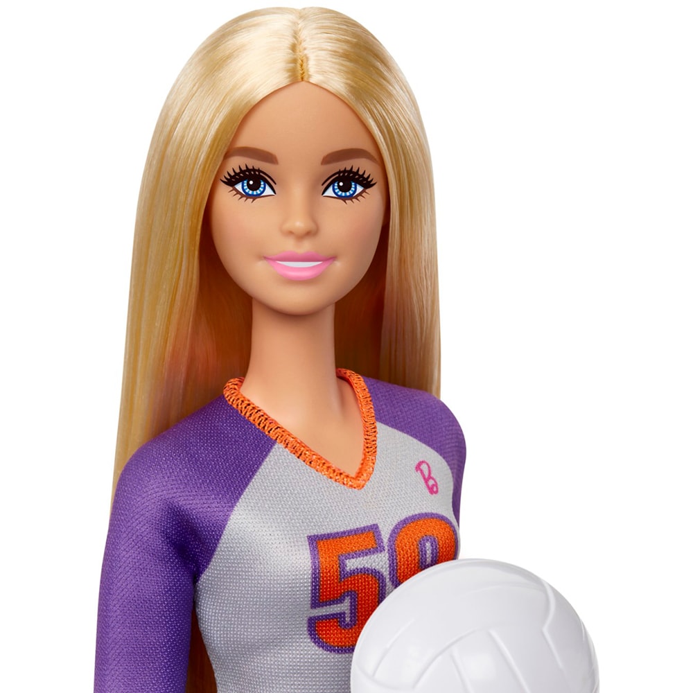 Papusa BARBIE You Can Be Anything - Voleibalista MTHKT72, 3 ani+, alb-mov