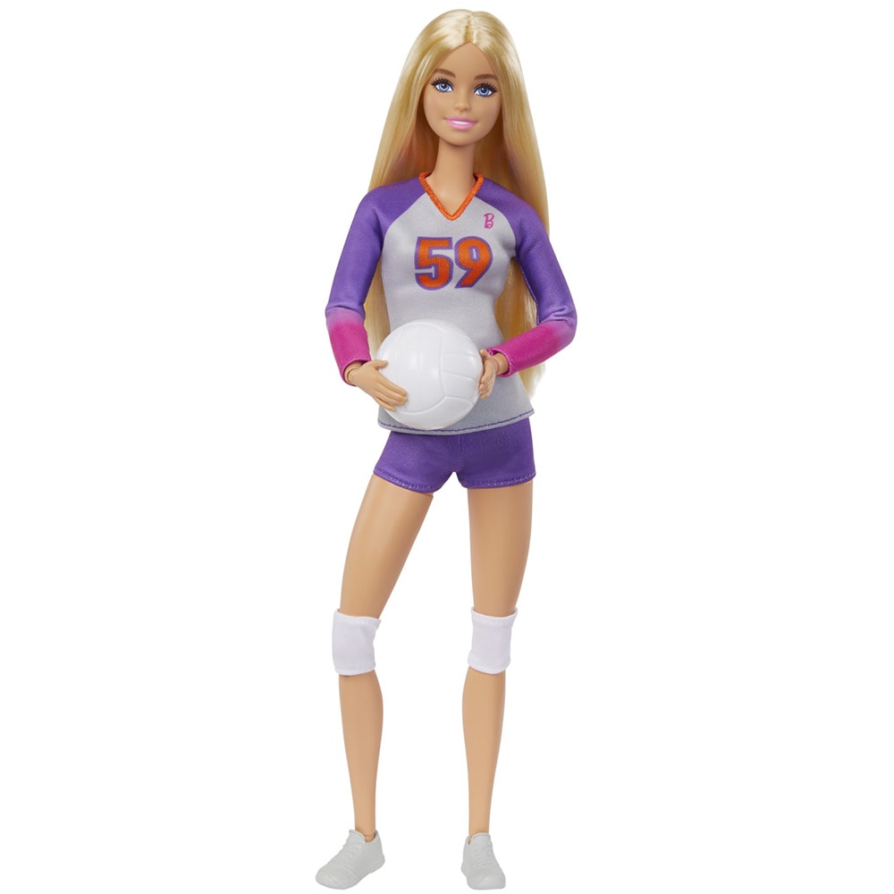 Papusa BARBIE You Can Be Anything - Voleibalista MTHKT72, 3 ani+, alb-mov