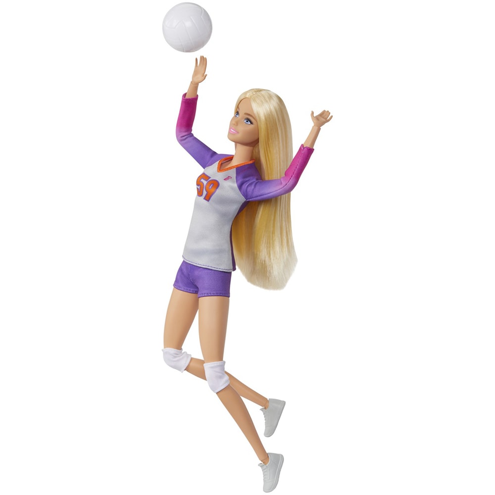 Papusa BARBIE You Can Be Anything - Voleibalista MTHKT72, 3 ani+, alb-mov
