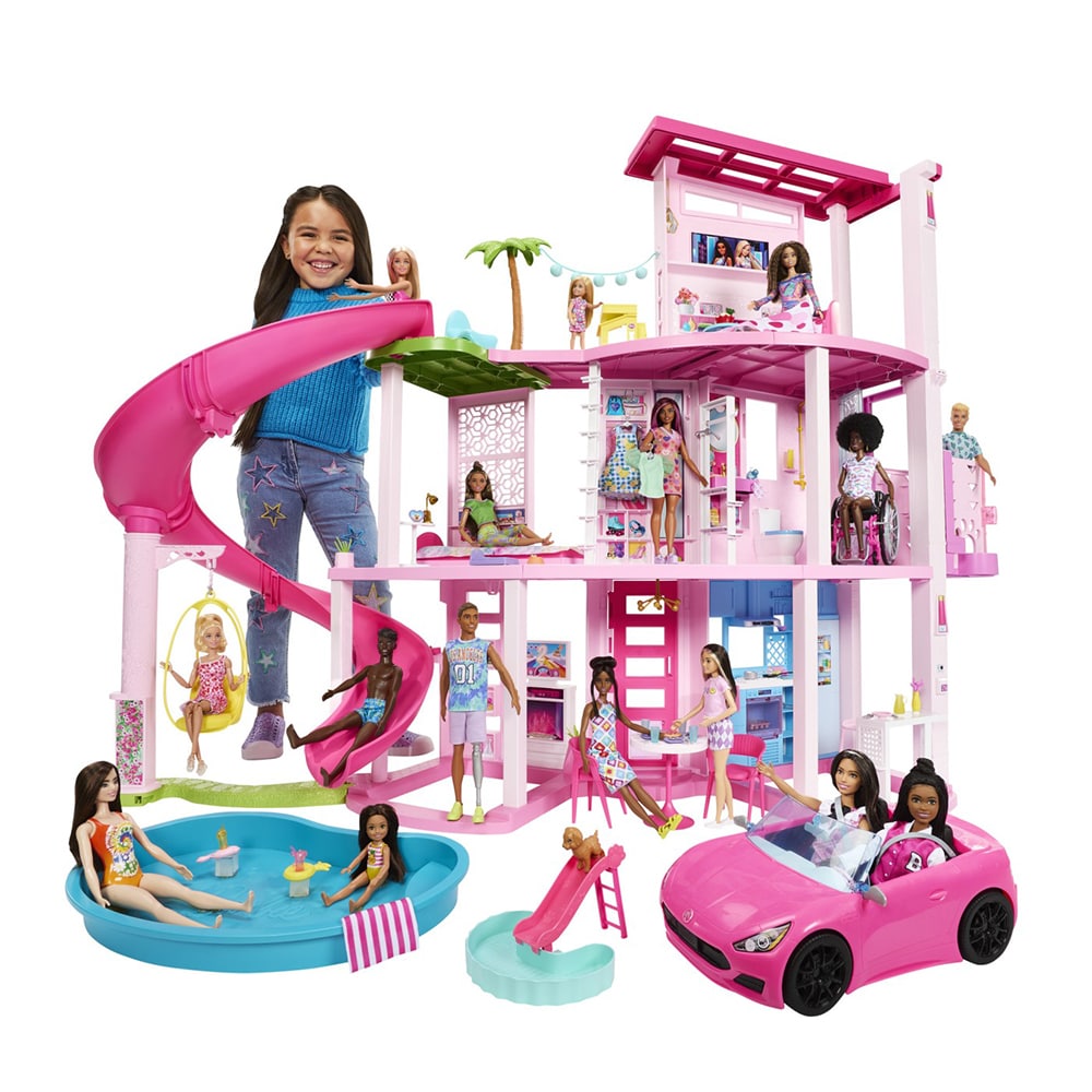 Set BARBIE Dream House - Casa de vis MTHMX10, 3 ani+, multicolor