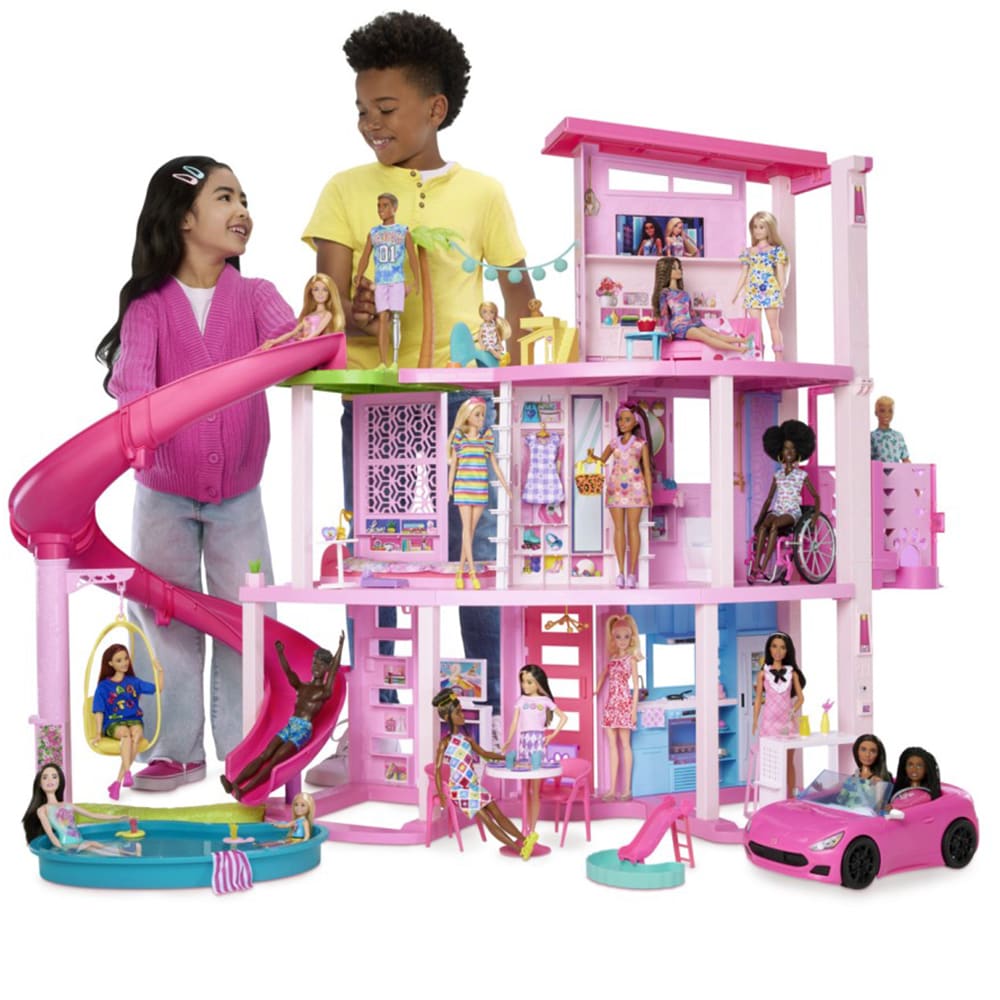 Set BARBIE Dream House - Casa de vis MTHMX10, 3 ani+, multicolor