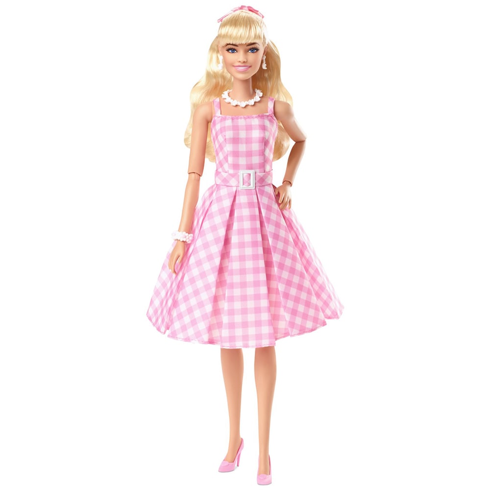 Papusa BARBIE The Movie Robbie Margot MTHPJ96, 3 ani+, alb-roz