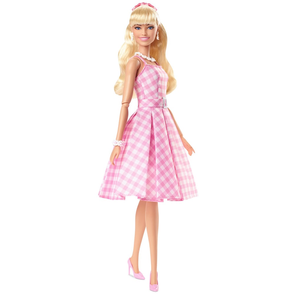 Papusa BARBIE The Movie Robbie Margot MTHPJ96, 3 ani+, alb-roz