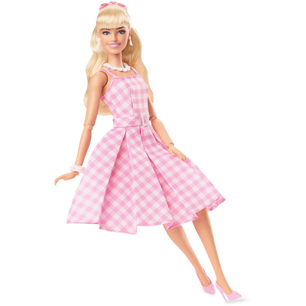 Papusa BARBIE The Movie Robbie Margot MTHPJ96, 3 ani+, alb-roz