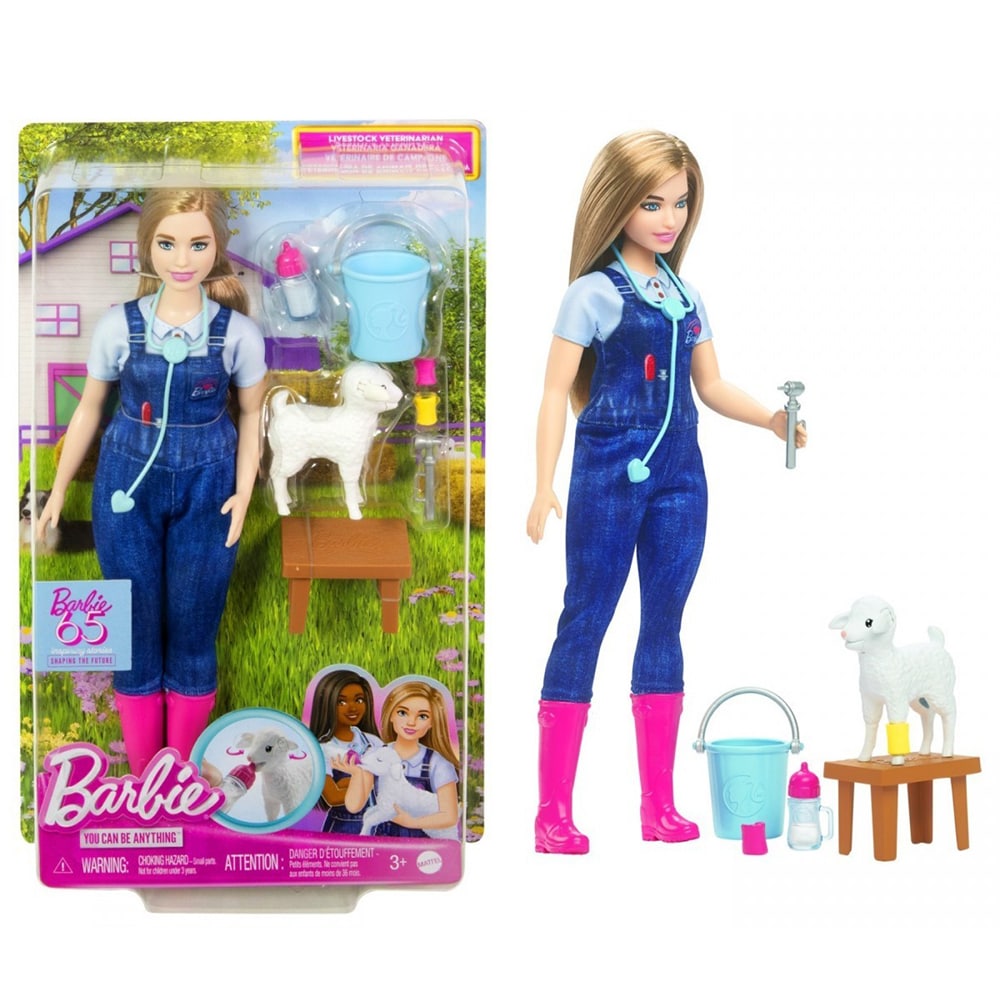 Papusa BARBIE You Can Be - Medic veterinar MTHRG42, 3 ani+, multicolor