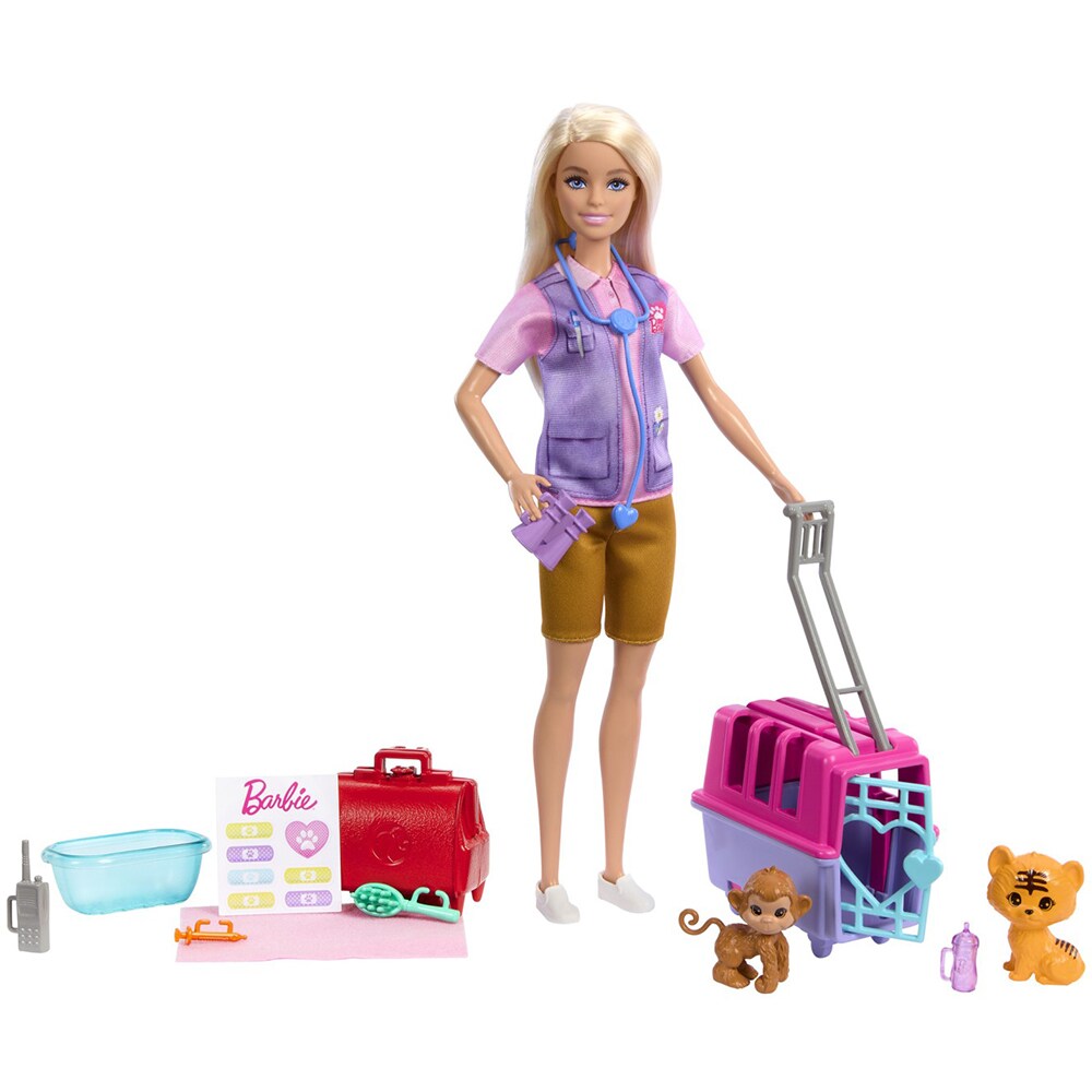 Papusa BARBIE You can be - Wildlife Rescuer MTHRG50, 3 ani+, multicolor